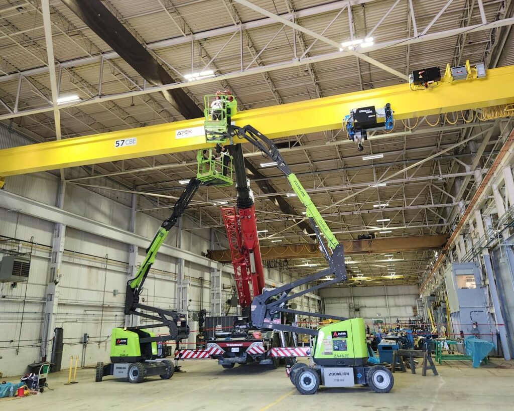 crane and hoist installation