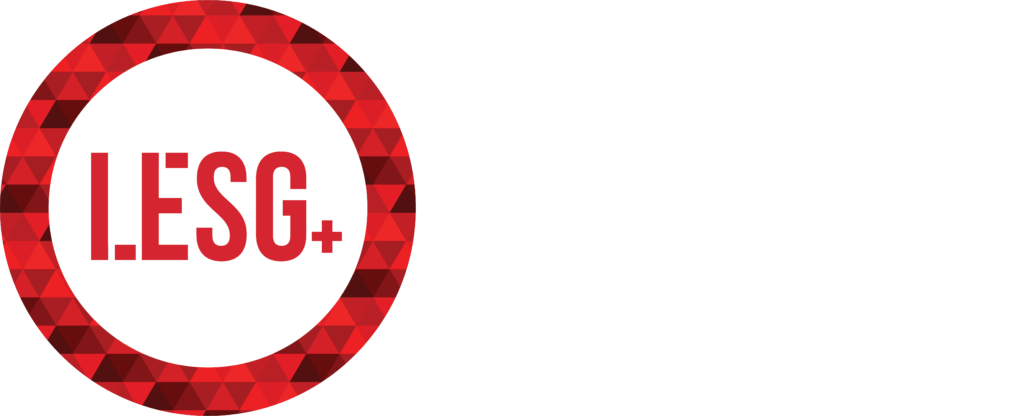 LESG Logo red triangle vector reverse